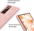 Coolwee Glitter Full Protective Case for Galaxy Note 20 Ultra 5G Heavy Duty Hybrid 3 in 1 Rugged Shockproof Women Girl Rose Gold for Samsung Galax...