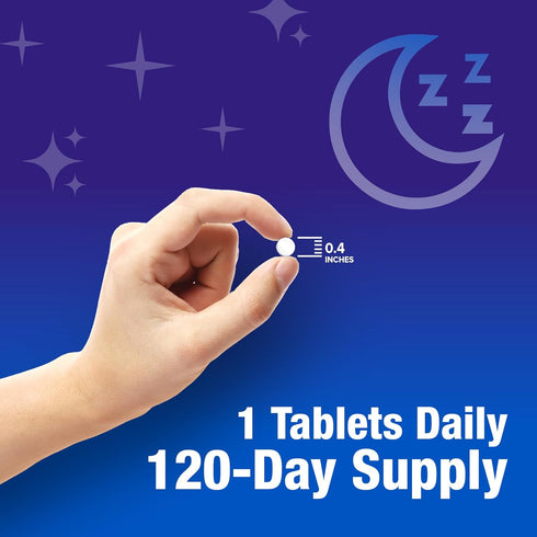 ORZAX Sleep - Melatonin 5 mg, Vitamin B6 & 5-HTP Supplement - Restful Sleep Vitamins for Adults (120 Tablets)...