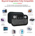 Mini Wireless Keyboard with Touchpad Mouse 2.4GHz Multi-Media Keyboard RGB LED Backlit Handheld Keyboard Handheld Remote Control for Pc, Pad, Goog...