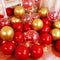 100 Pieces Red and Gold Balloons Kit Latex Gold Metallic Balloons Red Confetti Balloons for Wedding Bridal Shower Birthday Party Anniversary Decor...
