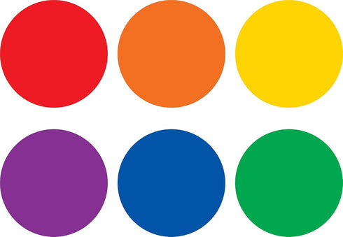 Spot On Dry Erase Desktop Writing Spots Colorful Circles 4", 1 Count (Pack of 1)...
