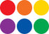 Spot On Dry Erase Desktop Writing Spots Colorful Circles 4", 1 Count (Pack of 1)...