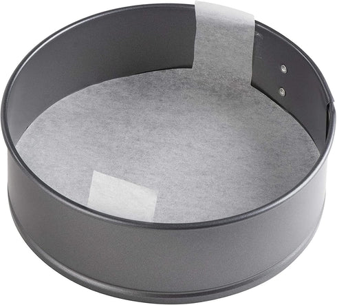 Juvale 100 Pack 9 Inch Round Parchment Paper for Baking - Precut, Nonstick Cake Pan, Cheesecake Liners with Easy Lift Tabs for Home or Professiona...