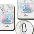 Protective Hard Case with Cleaner Kit Cover Skin Portable Shockproof Women Girls with Keychain for Apple Airpods Pro 2nd Charging Case - Watercolo...