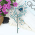 EVER FAITH Austrian Crystal Elegant Peacock Plume Teardrop Brooch Silver-Tone...