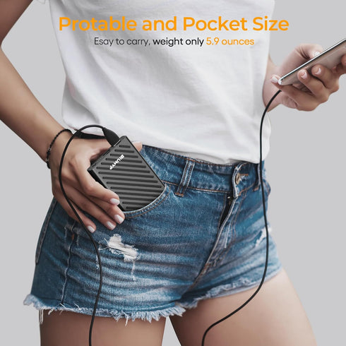 Heated Vest Battery Pack,10000mAh 5V 2A Power Bank Specially Designed for Heated Jacket, Heated Clothes,Heated Coat,Heated Pants....