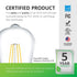 Sunco Lighting - 4 Pack Dusk to Dawn Light Bulbs LED Edison 3000K Warm White, CRI90 7W Equivalent 60W, Vintage Style ST64 Extra Bright Automatic B...
