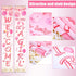Blulu Baby Shower Decorations 71 x 12 Inch Welcome It Is a Girl Banner Backdrop Background Door Hanging Porch Sign for Baby Shower Gender Reveal P...