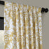 HPD Half Price Drapes Luxury Damask Printed Curtains 108 Inches Long Luxury Damask Cotton Curtains (1 Panel) Room Darkening Window Curtains for Be...