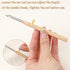 6 Pcs Punch Needle Tool Punch Needle Kit 2.5/3.5/5mm Metal Punch Needle Punch Needle Threader Punch Needle Set with Storage Tube Beginner DIY Craf...
