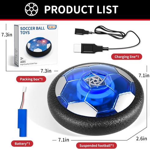 Bennol Hover Soccer Ball Toys Sets for 3 4 5 6 Year Old Boys Kids, Indoor Outdoor Outside Soccer Ball Toys for Kids Boys 3-5 4-8 6-8, 3 4 5 6 Year...