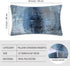 Blue and Grey Abstract Art Artwork Pillow Cover, Gallery Modern Decorative Throw Pillows Cushion Cover for Bedroom Sofa Living Room 12 x 20 Inch S...