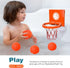 Bath Toys - Bathtub Basketball Hoop for Kids, Toddlers - Mold Free Bath Toys with 3 Strong Suction Cups and 4 Soft and No Hole Balls - Fun Toddler...