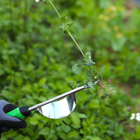 HW1 Hand Weeder Tool, Weed Puller Tool with Ergonomic Handle for Garden - Durable Unique Lever Design Dandelion Weeder Tool with V-Shaped Forks fo...