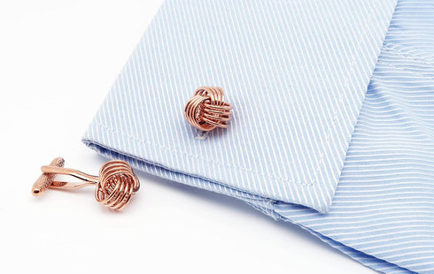 Twist Knot Cufflinks in Gift Case Cuff Links for Men Lady Daily Shirt Buttons Business Wedding Gift Party Tuxedo Shirt Accessory...