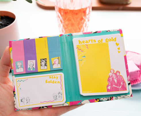 The Golden Girls Retro Fashion Pattern Sticky Note and Tab Box Set | Notepad Stationery Paper, School and Office Supplies...