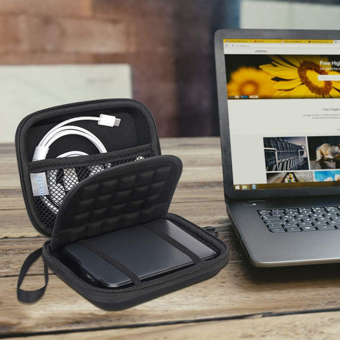 Lacdo Hard Drive Carrying Case for Western Digital WD Elements/WD My Passport/WD My Passport Ultra Portable External Hard Drive HDD 1TB 2TB 4TB 5T...
