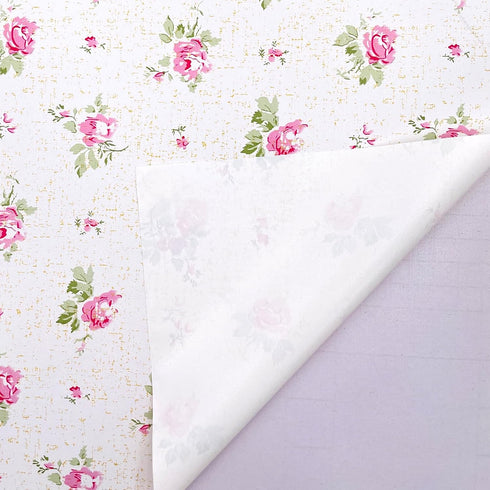 SimpleLife4U Pink Rose Furniture Protect Paper Removable Shelf Liner for Kitchen Cabinet Dresser Drawer Covering...