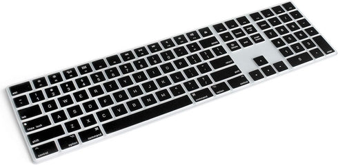 Silicone Keyboard Cover for Apple Magic Keyboard with Numeric Keypad MQ052LL/A (A1843) US Layout Ultra Thin Protector Skin (for Magic Keyboard (MQ...