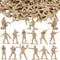 3 otters 100PCS Army Men Toy Soldiers, Army Men Playset Plastic Soldier Figures Multiple Poses for Boys Birthday Gift Yellow...