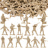 3 otters 100PCS Army Men Toy Soldiers, Army Men Playset Plastic Soldier Figures Multiple Poses for Boys Birthday Gift Yellow...