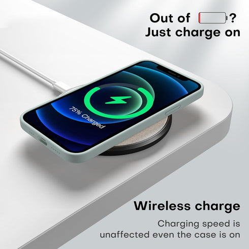 CellEver Heavy-Duty Silicone Case for iPhone 12/12 Pro - Two Shatterproof Glass Screen Protectors, Military Drop Protection, Scratch-Free Interior...