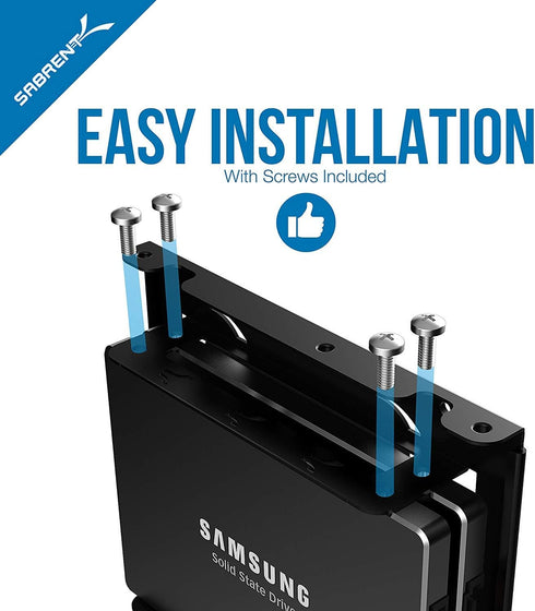 SABRENT 2.5 Inch to 3.5 Inch Internal Hard Disk Drive Mounting Bracket Kit (BK-HDDH)...