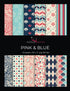 Pink & Blue: Scrapbooking, Design and Craft Paper, 40 sheets, 12 designs, size 8.5 "x 11", from Natalie Osliver...