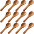 Boao 50 Pcs Small Wooden Spoons, 3.5'' L, Mini Wood Natural Tiny Spoons Wooden Little Teaspoons for Jars Sugar Creamer Honey Spices Salt Kitchen S...