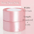 ATRBB 1 1/2 Inch Bean Paste Pink Satin Ribbon, 50 Yards Solid Fabric Ribbon for Gift Wrapping, Bouquets, Wedding and Home Decor, 25 Yards/roll x 2...