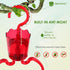 ORIENTOOLS Hummingbird Feeders for Outdoors Hanging 3.5oz Plastic Humming Birds Feeders with Ant Moat friendly to nature and Wild Birds with 3 Flo...