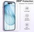 ORNARTO Compatible with iPhone 15 Case Shockproof with Screen Protectors, Waterproof Liquid Silicone Rubber Full Cover Protective Case for iPhone ...