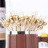 200PCS Cocktail Picks, Fancy Toothpicks for Appetizers, Decorative Bamboo Skewers for Appetizers Drinks Fruit, 4.7 Inch Long Wooden Gold Pearl Foo...
