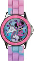 Accutime Kids Disney Minnie Mouse Unicorn Analog Quartz Time Teacher Wrist Watch with Pink Bezel, Cotton Candy Strap for Toddlers, Girls & Boys to...