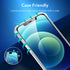 ESR for iPhone 12 Screen Protector, iPhone 12 Pro Screen Protector, Tempered-Glass with Easy Installation Frame compatible with iPhone 12/12 Pro 6...