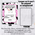 Heard the Moos Pink Cow-Themed Birthday Party Invitations for Kids, 20 5x7 Fill In Cards with Twenty White Envelopes by AmandaCreation...
