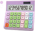 Model 2276 Purple Calculator, UPIHO Standard Calculator with Solar Power, 12 Digit Display and Big Buttons Calculator,Purple Office Supplies and D...