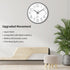 Foxtop Black Wall Clock 12 Inch Silent Non Ticking Quartz Battery Operated Round Clock Easy to Read for Office Classroom School Home Living Room B...