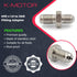 M10x1.0 to 3AN Fitting - Male Adapter For Brake Clutch Fuel and Oil (M10-AN3)...