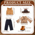 Bencailor 18 Inch Doll Clothes and Accessories Doll Outfits Set Western Cowgirls Jacket Trousers Hats Shoes for 18 Inch Doll Girls Gifts...