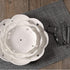 BonNoces 3-Tier Porcelain Cupcake Stand Serving Tray - White Embossed Elegant Dessert Cake Stand - Pastry Serving Stand for Tea Party, Wedding and...