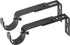 Ivilon Adjustable Brackets for Curtain Rods - for 1 or 1 1/8 Inch Rods. Set of 2 - Black...