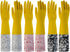 18.5inch Rubber Gloves Waterproof polyester Household Cleaning Gloves For DishWashing,Gardening,Painting(Large)...