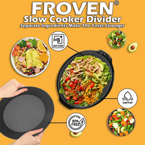 6 Quart Silicone Slow Cooker Liners Oval. Thickened, Weighted And Sturdy Reusable Crockpot Liner Inserts Compatible With Most 6 QT Crock Pot Slow ...