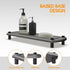 Instant Dry Bathroom Kitchen Sink Organizer, Diatomite Stone Drying Tray for Soap Dispenser, Sponge Brush and Toothbrush Cup, Countertop Fast Dryi...