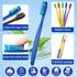 Baderke 10 Pack Extra Hard and Firm Bristle Toothbrush Large Head Toothbrush Hard Bristle Toothbrush Individual Wrapped Manual Toothbrush for Adul...