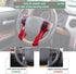 JDMCAR Steering Wheel Moulding Chrome Cover Trim Compatible with Tacoma Accessories 2016-2023, 4Runner 2010-2024,Tundra 2014-2021 (Red, 3+2 Hole)...