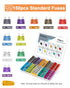 360pcs Car Blade Fuses Assortment Kit - RV Automotive Fuses, Standard & Mini (2A/ 3A/ 5A/ 7.5A/ 10A/ 15A/ 20A/ 25A/ 30A/ 35A), Auto Replacement Fu...