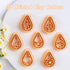 Puocaon Mystic Boho Clay Cutters - 7 Pcs Teardrop Polymer Clay Cutters for Earrings Making, Cute Cats Clay Earring Cutters, Flower Teardop Cutters...