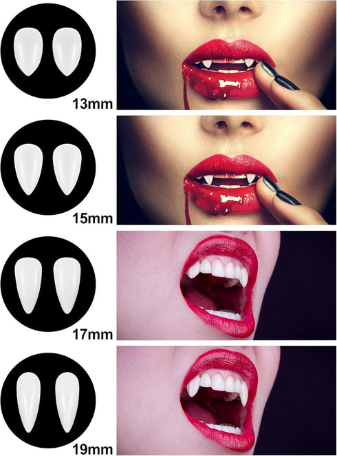 WILLBOND Halloween Gothic Costume Choker Set Vampire Lace Choker Necklace Retro Face Cover, Bracelet, Earrings and Vampire Teeth Fangs for Hallowe...